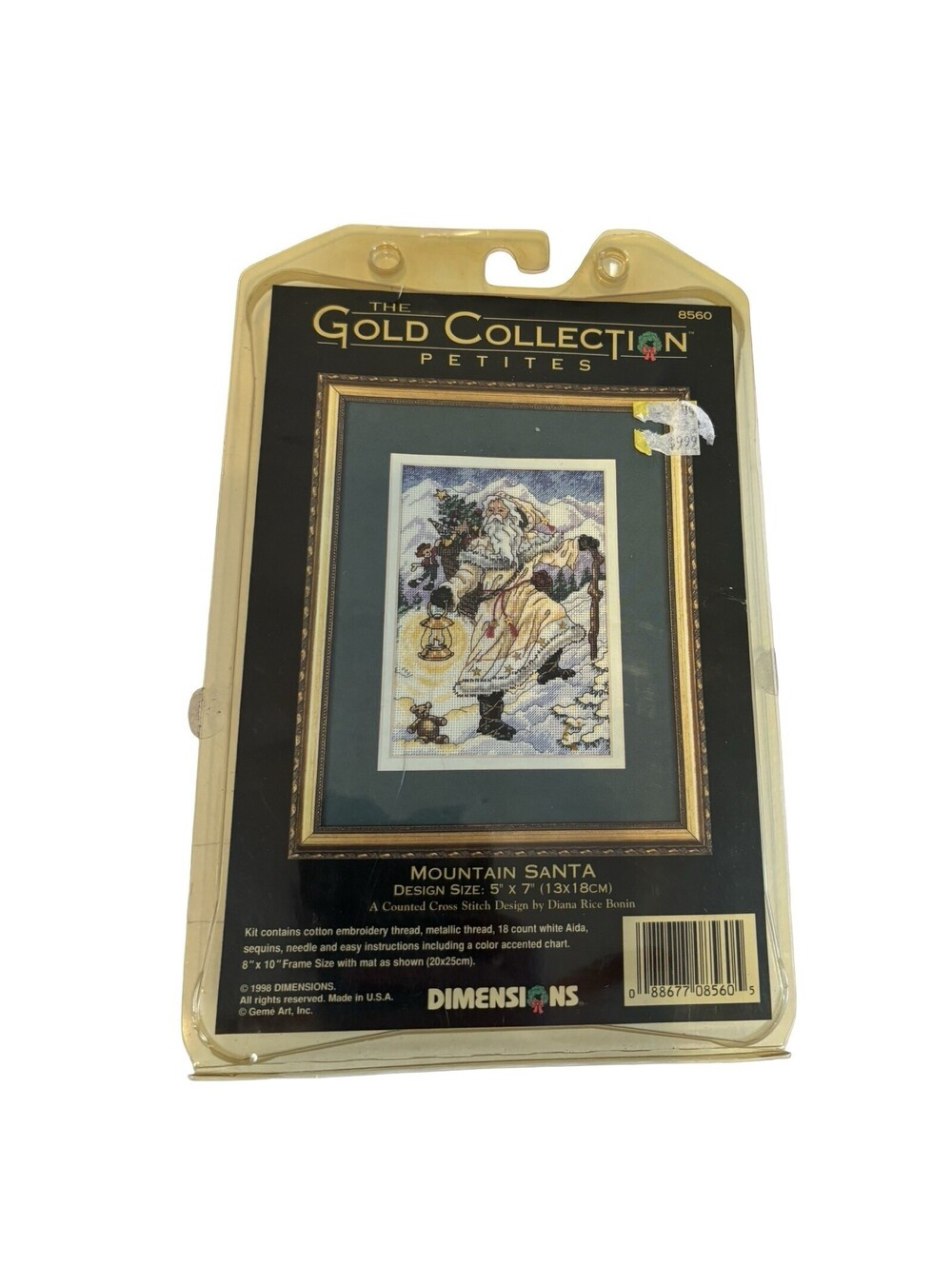 Dimensions Gold Collection Petites Mountain Santa Cross Stitch Kit